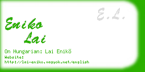 eniko lai business card
